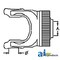 A & I Products Tractor Yoke, Splined 1 3/8" - 6 Spline w/ RS Collar 5.2" x4" x6.5" A-BP572100361 - alternate 3